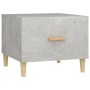 Mesa de centro madera contrachapada gris hormigón 50x50x40cm en Mesas de centro | Comprar online en Foru.es