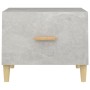 Mesa de centro madera contrachapada gris hormigón 50x50x40cm en Mesas de centro | Comprar online en Foru.es