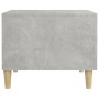 Mesa de centro madera contrachapada gris hormigón 50x50x40cm en Mesas de centro | Comprar online en Foru.es