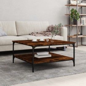 Mesa de centro madera de ingeniería roble ahumado 80x80x40 cm de vidaXL, Mesas de centro - Ref: Foro24-832840, Precio: 61,24 ...