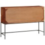 Aparador de madera maciza de acacia 110x28x76 cm de vidaXL, Almacenamiento para CD y DVD - Ref: Foro24-351787, Precio: 168,78...