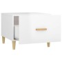 Mesa de centro madera contrachapada brillo blanco 50x50x40 cm en Mesas de centro | Comprar online en Foru.es