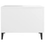 Mesa de centro con patas de metal 2 unidades blanco 50x50x40 cm en Mesas de centro | Comprar online en Foru.es