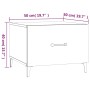 Mesa de centro con patas de metal 2 unidades blanco 50x50x40 cm en Mesas de centro | Comprar online en Foru.es