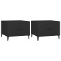 Mesa de centro con patas de metal 2 unidades negro 50x50x40 cm en Mesas de centro | Comprar online en Foru.es