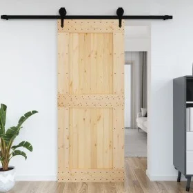 Puerta NARVIK madera maciza pino 95x210 cm de vidaXL, Puertas - Ref: Foro24-154440, Precio: 142,39 €, Descuento: %