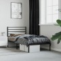 Estructura de cama con cabecero metal negro 100x190 cm de vidaXL, Camas y somieres - Ref: Foro24-352313, Precio: 65,11 €, Des...