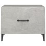 Mesa de centro con patas de metal gris hormigón 50x50x40 cm en Mesas de centro | Comprar online en Foru.es