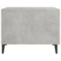 Mesa de centro con patas de metal gris hormigón 50x50x40 cm en Mesas de centro | Comprar online en Foru.es