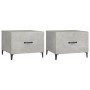 Mesa de centro patas de metal 2 uds gris hormigón 50x50x40 cm en Mesas de centro | Comprar online en Foru.es