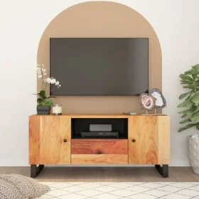 Mueble de TV madera acacia y madera contrachapada 105x33,5x46cm de vidaXL, Muebles TV - Ref: Foro24-351959, Precio: 100,95 €,...