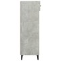 Mueble zapatero madera contrachapada gris hormigón 60x35x105 cm en Zapateros y organizadores de calzado | Comprar online en Foru