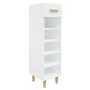 Mueble zapatero de madera contrachapada blanco 30x35x105 cm en Zapateros y organizadores de calzado | Comprar online en Foru.es