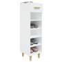 Mueble zapatero de madera contrachapada blanco 30x35x105 cm en Zapateros y organizadores de calzado | Comprar online en Foru.es