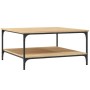 Mesa de centro madera de ingeniería roble Sonoma 80x80x40 cm de vidaXL, Mesas de centro - Ref: Foro24-832839, Precio: 53,36 €...