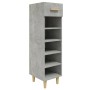 Mueble zapatero madera contrachapada gris hormigón 30x35x105 cm en Zapateros y organizadores de calzado | Comprar online en Foru