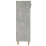 Mueble zapatero madera contrachapada gris hormigón 30x35x105 cm en Zapateros y organizadores de calzado | Comprar online en Foru