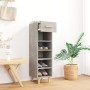 Mueble zapatero madera contrachapada gris hormigón 30x35x105 cm en Zapateros y organizadores de calzado | Comprar online en Foru