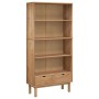 Estantería con 2 cajones OTTA madera maciza de pino marrón de vidaXL, Librerías y estanterías - Ref: Foro24-351303, Precio: 2...