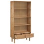Estantería con 2 cajones OTTA madera maciza de pino marrón de vidaXL, Librerías y estanterías - Ref: Foro24-351303, Precio: 2...