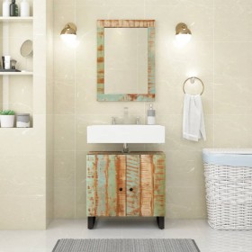 Mueble de lavabo madera reciclada madera ingeniería 62x33x58 cm de vidaXL, Muebles de baño - Ref: Foro24-351988, Precio: 90,3...