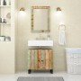 Mueble de lavabo madera reciclada madera ingeniería 62x33x58 cm de vidaXL, Muebles de baño - Ref: Foro24-351988, Precio: 90,3...