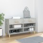 Mueble zapatero madera contrachapada gris hormigón 102x35x55 cm en Zapateros y organizadores de calzado | Comprar online en Foru