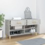 Mueble zapatero madera contrachapada gris hormigón 102x35x55 cm en Zapateros y organizadores de calzado | Comprar online en Foru