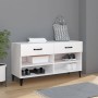 Mueble zapatero madera contrachapada blanco 102x35x55 cm en Zapateros y organizadores de calzado | Comprar online en Foru.es