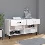 Mueble zapatero madera contrachapada blanco 102x35x55 cm en Zapateros y organizadores de calzado | Comprar online en Foru.es