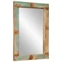 Espejo de vidrio y madera maciza reciclada 70x50 cm de vidaXL, Espejos - Ref: Foro24-351984, Precio: 79,41 €, Descuento: %
