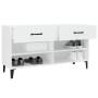 Mueble zapatero madera contrachapada blanco 102x35x55 cm en Zapateros y organizadores de calzado | Comprar online en Foru.es