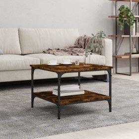 Mesa de centro madera de ingeniería roble ahumado 55x55x40 cm de vidaXL, Mesas de centro - Ref: Foro24-832830, Precio: 42,22 ...