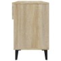 Mueble zapatero madera contrachapada roble Sonoma 102x35x55 cm en Zapateros y organizadores de calzado | Comprar online en Foru.