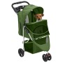 Cochecito para perros plegable tela oxford verde 80x46x98 cm de vidaXL, Cochecitos para mascotas - Ref: Foro24-172198, Precio...