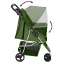 Cochecito para perros plegable tela oxford verde 80x46x98 cm de vidaXL, Cochecitos para mascotas - Ref: Foro24-172198, Precio...