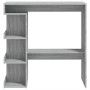 Mesa bar estante almacenaje gris Sonoma 100x50x101,5 cm en Mesas de comedor | Comprar online en Foru.es
