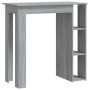 Mesa alta con estante gris Sonoma 102x50x103,5 cm en Mesas de comedor | Comprar online en Foru.es