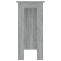 Mesa alta con estante gris Sonoma 102x50x103,5 cm en Mesas de comedor | Comprar online en Foru.es