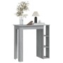 Mesa alta con estante gris Sonoma 102x50x103,5 cm en Mesas de comedor | Comprar online en Foru.es