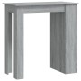 Mesa alta con estante gris Sonoma 102x50x103,5 cm en Mesas de comedor | Comprar online en Foru.es