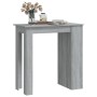 Mesa alta con estante gris Sonoma 102x50x103,5 cm en Mesas de comedor | Comprar online en Foru.es