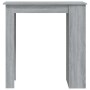 Mesa alta con estante gris Sonoma 102x50x103,5 cm en Mesas de comedor | Comprar online en Foru.es