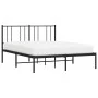 Estructura de cama con cabecero metal negro 140x200 cm de vidaXL, Camas y somieres - Ref: Foro24-352481, Precio: 96,65 €, Des...