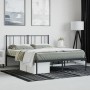 Estructura de cama con cabecero metal negro 140x200 cm de vidaXL, Camas y somieres - Ref: Foro24-352481, Precio: 97,84 €, Des...