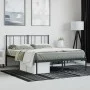 Estructura de cama con cabecero metal negro 140x200 cm de vidaXL, Camas y somieres - Ref: Foro24-352481, Precio: 96,65 €, Des...