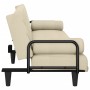 Sofá cama con reposabrazos tela color crema de vidaXL, Sofás - Ref: Foro24-351934, Precio: 278,37 €, Descuento: %
