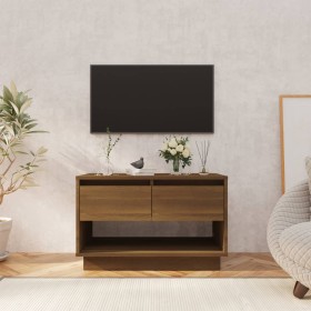 Mueble de TV de madera de ingeniería marrón roble 70x41x44 cm en Muebles TV | Comprar online en Foru.es