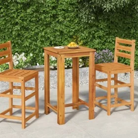 Mesa alta de jardín madera maciza de acacia 60x60x105 cm de vidaXL, Mesas de jardín - Ref: Foro24-319700, Precio: 120,36 €, D...