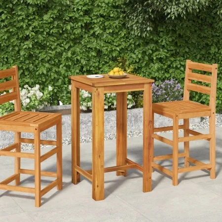 Mesa alta de jardín madera maciza de acacia 60x60x105 cm de vidaXL, Mesas de jardín - Ref: Foro24-319700, Precio: 120,36 €, D...
